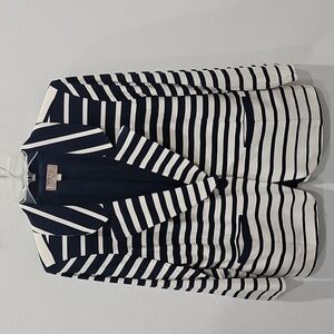 Kelly, Blue & White Striped women Blazer Size M